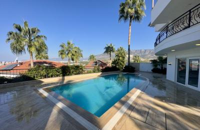 Undisturbed Sea View 4+1 Ultra-Luxury Villa with Underground Garage in Alanya Kargicak