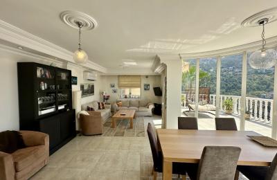 Panoramic Sea & City View Villa for Sale in Alanya Tepe – Diamond Garden Complex