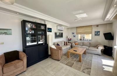 Panoramic Sea & City View Villa for Sale in Alanya Tepe – Diamond Garden Complex