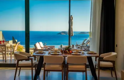 Sovereign 3-Bed Panoramic Sea View Villa near Kalamar Beach Clubs in Kalkan