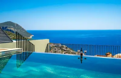 Sovereign 3-Bed Panoramic Sea View Villa near Kalamar Beach Clubs in Kalkan