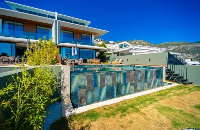 Sovereign 3-Bed Panoramic Sea View Villa near Kalamar Beach Clubs in Kalkan