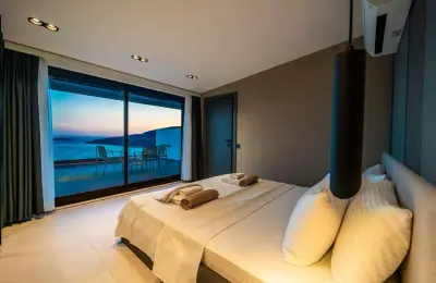 Sovereign 3-Bed Panoramic Sea View Villa near Kalamar Beach Clubs in Kalkan