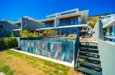 Sovereign 3-Bed Panoramic Sea View Villa near Kalamar Beach Clubs in Kalkan