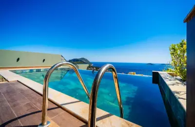 Sovereign 3-Bed Panoramic Sea View Villa near Kalamar Beach Clubs in Kalkan