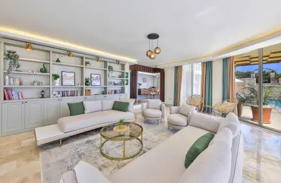 Luxury 5-Bedroom Villa with Infinity Pool & Development Land in Kalkan Bay