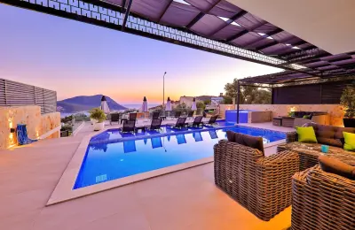 Sovereign 5-Bed Luxury Villa with Private Pool & Jacuzzi in Ortaalan Kalkan