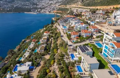 Modern 4-Bed Detached Villa with Full Sea View & Private Pool in Kalkan