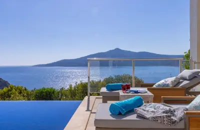 Modern 4-Bed Detached Villa with Full Sea View & Private Pool in Kalkan