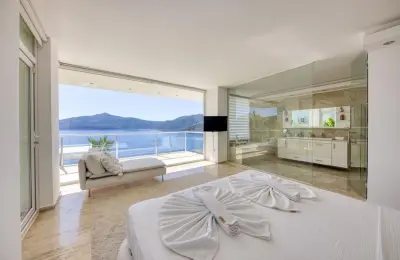 Modern 4-Bed Detached Villa with Full Sea View & Private Pool in Kalkan