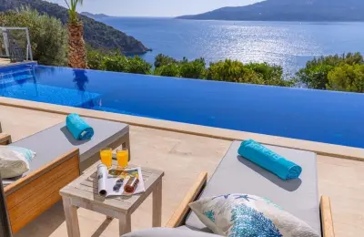 Modern 4-Bed Detached Villa with Full Sea View & Private Pool in Kalkan
