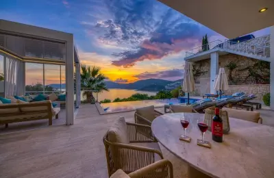 Modern 4-Bed Detached Villa with Full Sea View & Private Pool in Kalkan