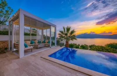 Modern 4-Bed Detached Villa with Full Sea View & Private Pool in Kalkan