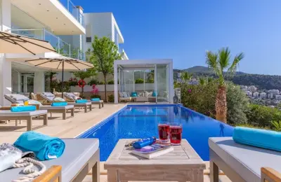 Modern 4-Bed Detached Villa with Full Sea View & Private Pool in Kalkan