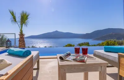 Modern 4-Bed Detached Villa with Full Sea View & Private Pool in Kalkan
