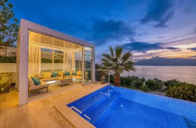 Modern 4-Bed Detached Villa with Full Sea View & Private Pool in Kalkan