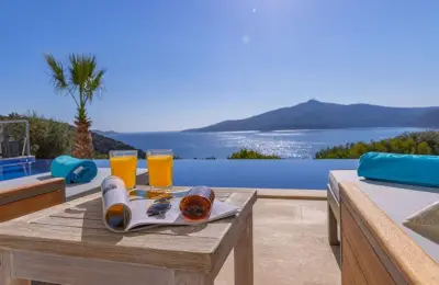 Modern 4-Bed Detached Villa with Full Sea View & Private Pool in Kalkan