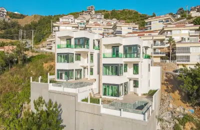 Ultra-Luxury 3-Story Detached Villa with Unobstructed Sea & Castle Views Eligible for Citizenship in Kargıcak, Alanya