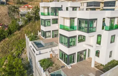 Ultra-Luxury 3-Story Detached Villa with Unobstructed Sea & Castle Views Eligible for Citizenship in Kargıcak, Alanya