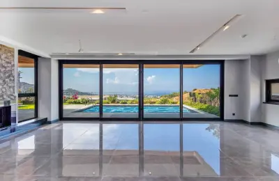Fully Sea-View 3+1 Detached Villa Eligible for Residence Permit in Kargıcak, Alanya