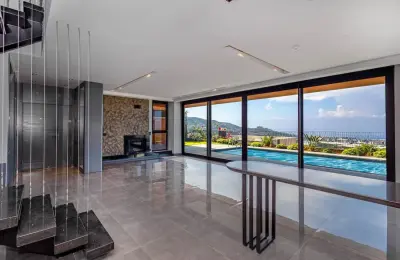 Fully Sea-View 3+1 Detached Villa Eligible for Residence Permit in Kargıcak, Alanya