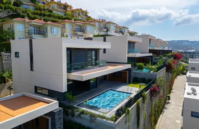 Fully Sea-View 3+1 Detached Villa Eligible for Residence Permit in Kargıcak, Alanya
