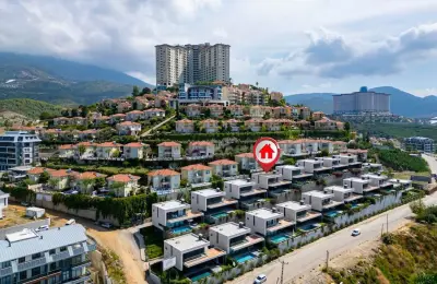 Fully Sea-View 3+1 Detached Villa Eligible for Residence Permit in Kargıcak, Alanya