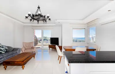 Kestel Residence'ta Satılık Kale ve Deniz Manzaralı Lüks 4+1 Dubleks Penthouse