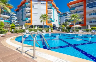Kestel Residence'ta Satılık Kale ve Deniz Manzaralı Lüks 4+1 Dubleks Penthouse