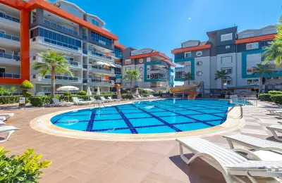 Kestel Residence'ta Satılık Kale ve Deniz Manzaralı Lüks 4+1 Dubleks Penthouse
