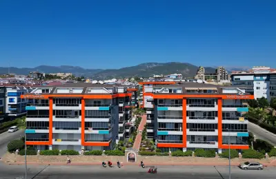 Kestel Residence'ta Satılık Kale ve Deniz Manzaralı Lüks 4+1 Dubleks Penthouse