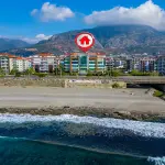 Fully Furnished 2+1 Beachfront Duplex Penthouse in Alanya Kestel