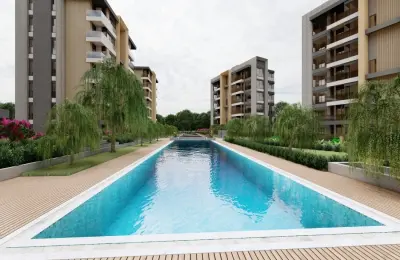 Элитные Квартиры 3+1 и 4+1 на Продажу в Кырджами Анталья — Участок 13 000 м², Теннисный Корт и СПА