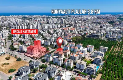 Konyaaltı Molla Yusuf'ta Tamamen Yenilenmiş ve Ayrı Girişli 4+1 Lüks Bahçe Dubleks Daire