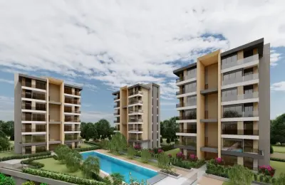 Luxury 3+1 & 4+1 Apartments for Sale in Kırcami Antalya with Tennis Court & SPA on 13,000 sqm Plot