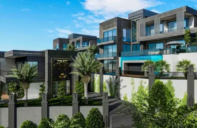 Sovereign 4-Bedroom Eco-Luxury Detached Villa in Alanya Kargıcak with Heated Wave Pool, Private Spa & Elevator