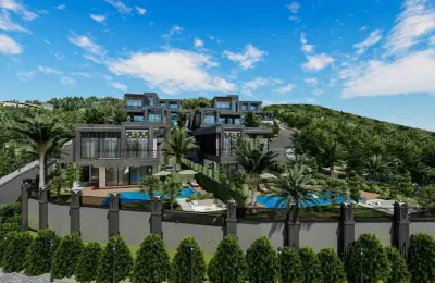 Sovereign 4-Bedroom Eco-Luxury Detached Villa in Alanya Kargıcak with Heated Wave Pool, Private Spa & Elevator