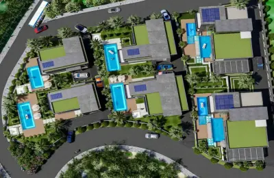 Sovereign 4-Bedroom Eco-Luxury Detached Villa in Alanya Kargıcak with Heated Wave Pool, Private Spa & Elevator