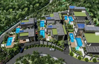 Sovereign 4-Bedroom Eco-Luxury Detached Villa in Alanya Kargıcak with Heated Wave Pool, Private Spa & Elevator