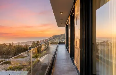 Luxury 3+1 Sea View Twins Villas for Sale in Alanya Bektas with Private Infinity Pool