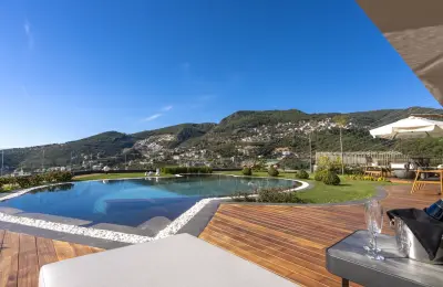 Luxury 3+1 Sea View Twins Villas for Sale in Alanya Bektas with Private Infinity Pool