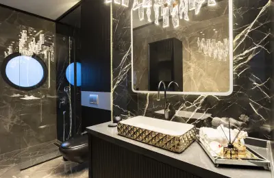 Luxury 3+1 Sea View Twins Villas for Sale in Alanya Bektas with Private Infinity Pool