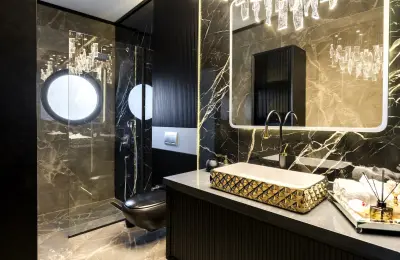 Luxury 3+1 Sea View Twins Villas for Sale in Alanya Bektas with Private Infinity Pool