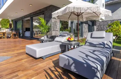 Luxury 3+1 Sea View Twins Villas for Sale in Alanya Bektas with Private Infinity Pool