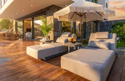 Luxury 3+1 Sea View Twins Villas for Sale in Alanya Bektas with Private Infinity Pool