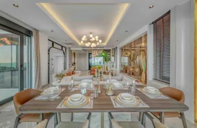 Sovereign 4+1 Eco-Luxury Detached Mansion in Alanya Tepe with Panoramic Sea & Castle Views (Fully Furnished)