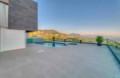 Sovereign 4+1 Eco-Luxury Detached Mansion in Alanya Tepe with Panoramic Sea & Castle Views (Fully Furnished)