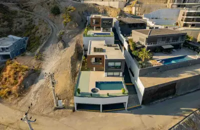 Sovereign 4+1 Eco-Luxury Detached Mansion in Alanya Tepe with Panoramic Sea & Castle Views (Fully Furnished)