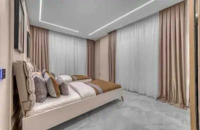 Sovereign 4+1 Eco-Luxury Detached Mansion in Alanya Tepe with Panoramic Sea & Castle Views (Fully Furnished)