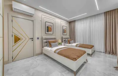 Sovereign 4+1 Eco-Luxury Detached Mansion in Alanya Tepe with Panoramic Sea & Castle Views (Fully Furnished)